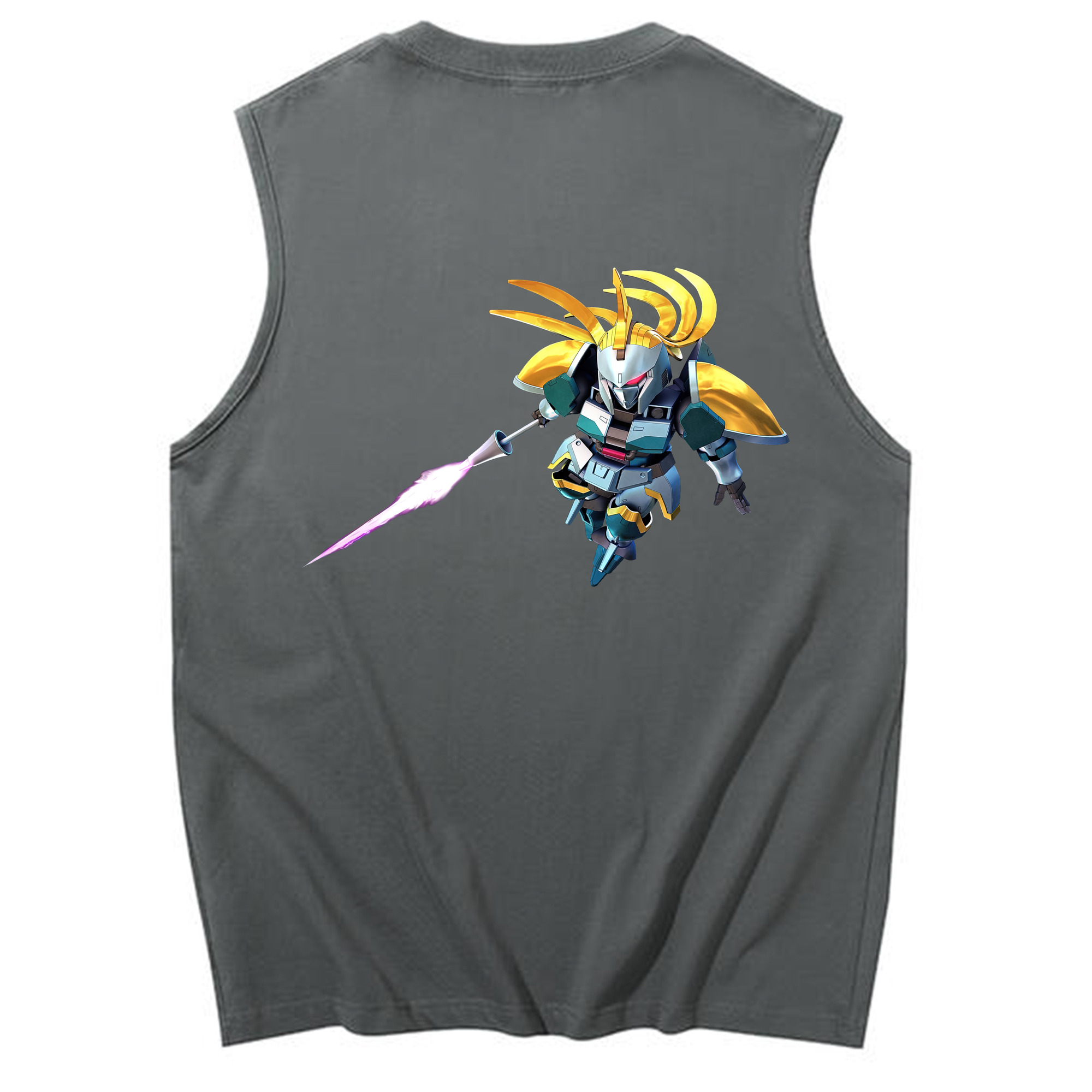 （画像用） 機動戦士ガンダム Mobile Suit Gundam コットン100％タンクトップ（背面プリント）
